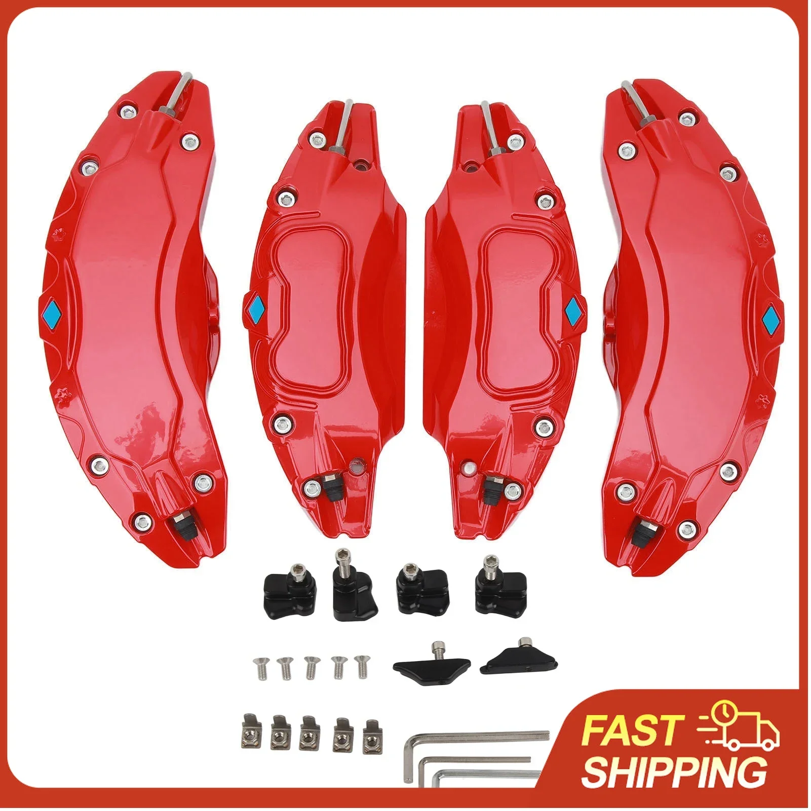 

Комплект из 4 накладок на колесные диски из алюминиевого сплава для Tesla Model Y, 19/20 дюймов, защита тормозных дисков, рассеивание тепла