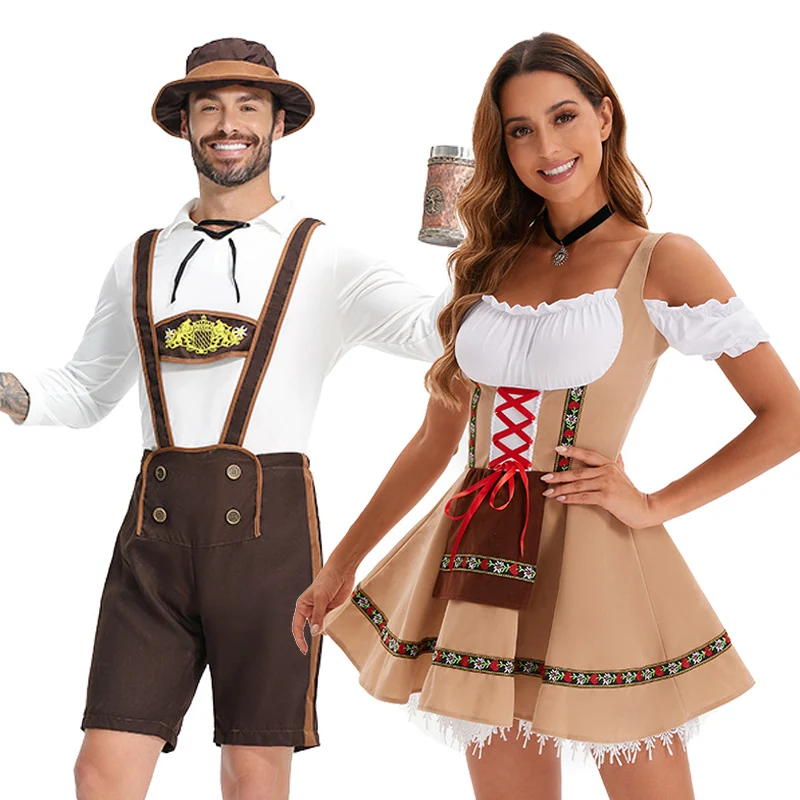 

Men's and Women's Oktoberfest Costumes Traditional Couples Costumes Bavarian Oktoberfest Cosplay Oktoberfest Costumes