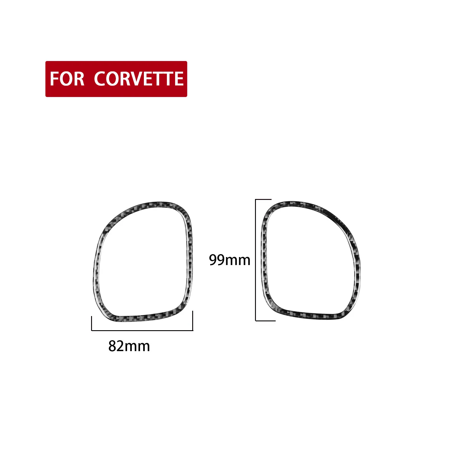 ألياف الكربون اكسسوارات السيارات المشارك الطيار تنفيس الهواء تعديل غطاء الكسوة الداخلية ملصق لشروليه كورفيت C5 1998-2004