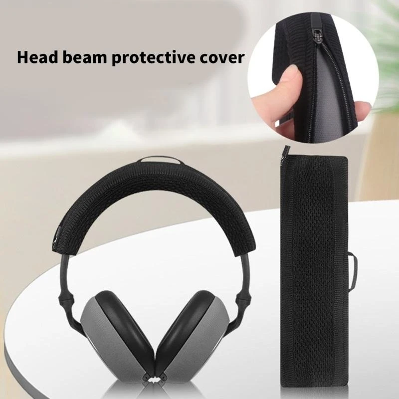 P5EA Protective Headband Cover for PX8PX7S2 Headphones Simple Installation Headbeam Zippered Covers Quick Installation