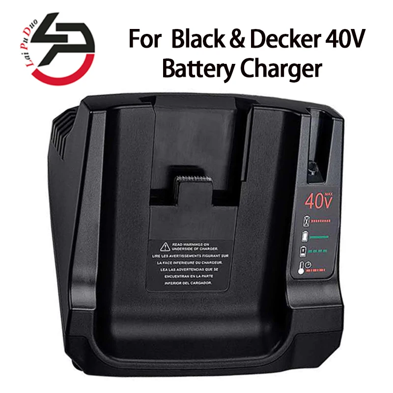 For Black & Decker Li-ion Battery Charger 40VMax Battery with Double USB Hight Quality for Black & Decker 40V Battery Charger