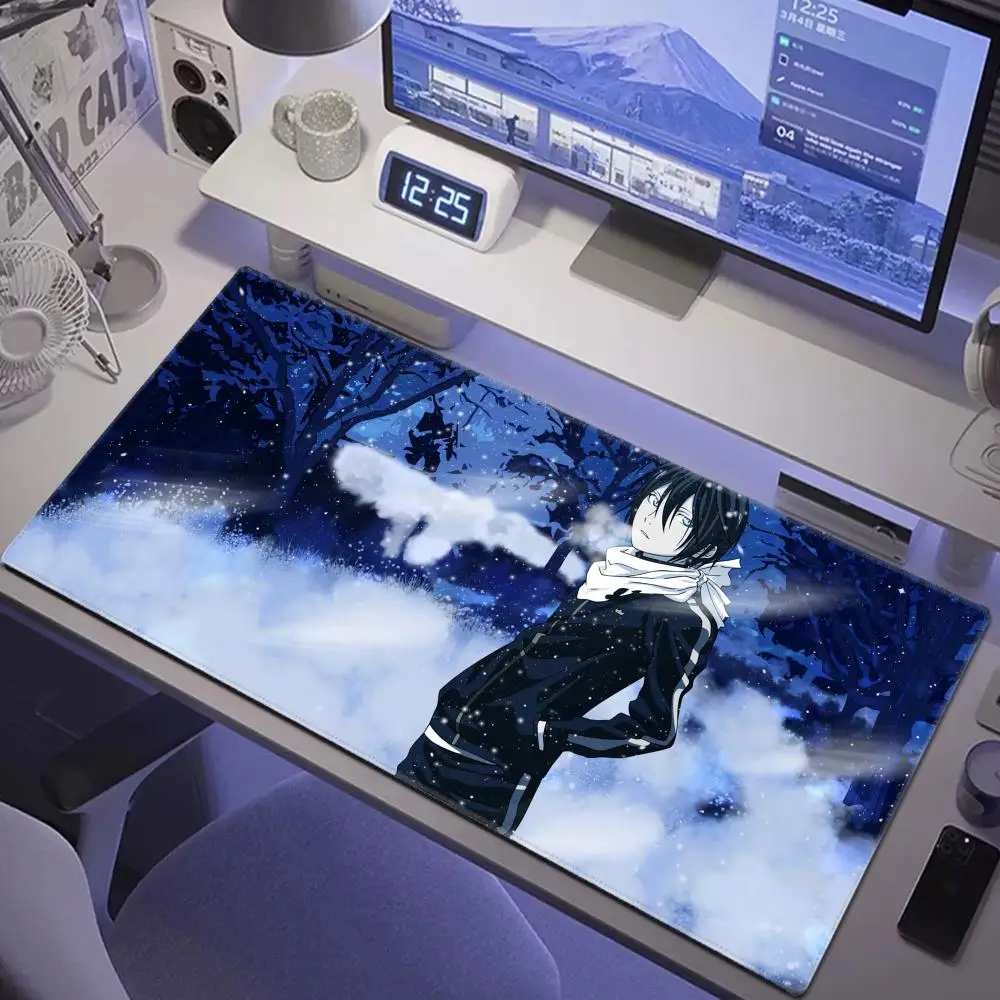 

Noragami Night Fight Animation Beautiful patternsOffice Computer Desk Mat Table Big Mouse Pad Laptop Cushion Nonslip Decor