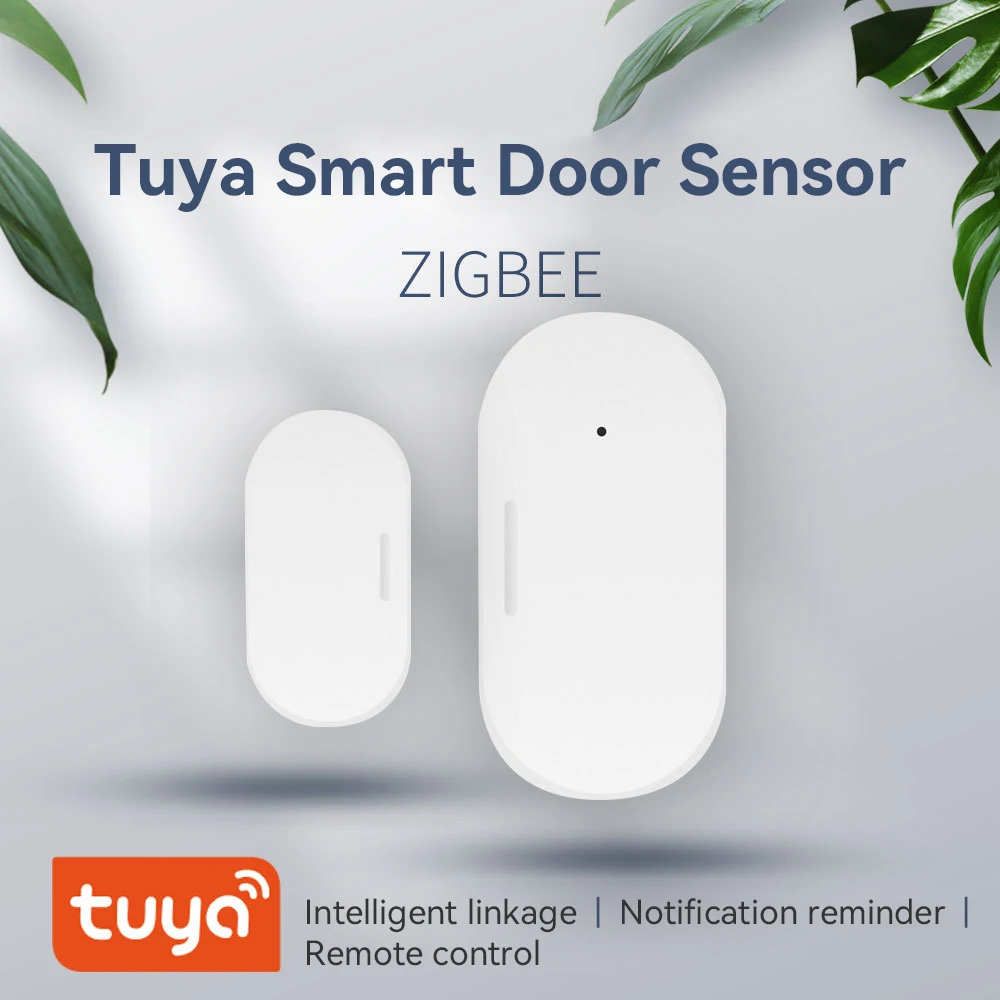 Tuya Tür Fenster Sensor Zigbee Mini Drahtlose Verbindung Detektor Smart Home Sicherheit Arbeit mit Alexa Google Hause Smart Leben