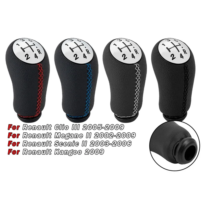 

5-Speed Manual Gear Shift Knob for Renault MK2 MK3- Transmission Shifter Handle, Durable Auto Gear Lever Replacement Accessories