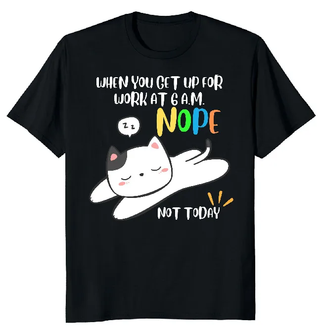 NEW LIMITED Funny Lazy Bored Cat Mom Novelty T-Shirt Size M-3XL Fast Shipping  High Quality 100%Cotton Short Sleeve