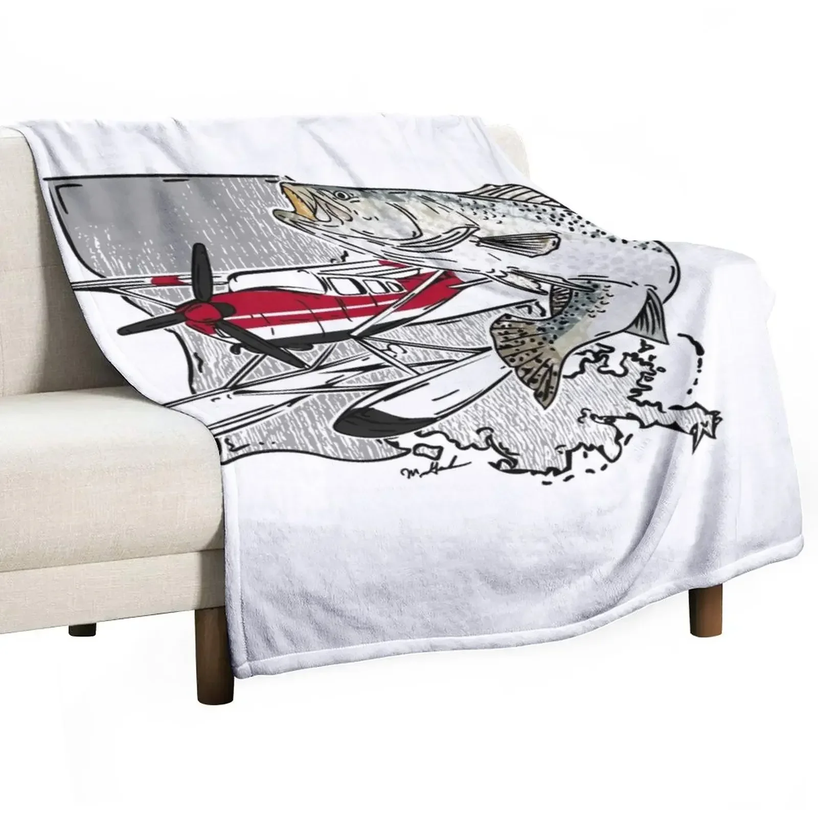 

Sea Plane Base Louisiana Throw Blanket Retros Luxury Throw Blankets