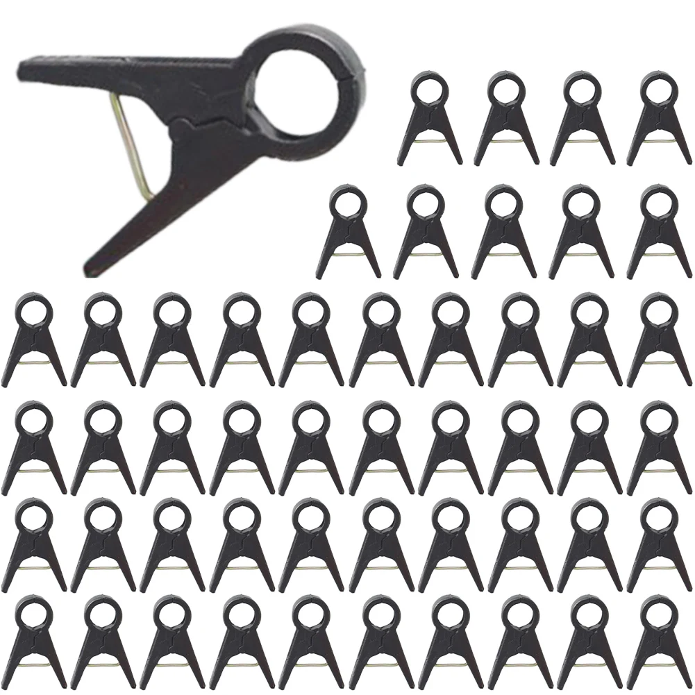 Planta Plástica Enxertia Clip Ferramenta de Jardinagem para Pepino Berinjela Melancia Boca Redonda Boca Plana Braçadeira Anti-queda 50 Pcs
