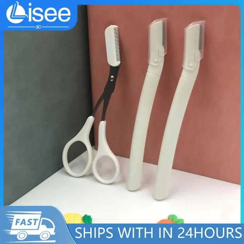 Eyebrow Scissors 5 Colors Widely Used Shaping Perfect Eyebrows Convenient Design Precise Trimming Eyebrow Makeup Essentials