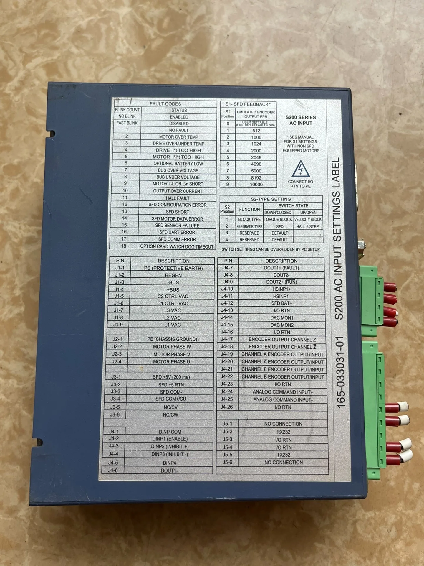 S20260-SRS Servo Drive  for Danaher