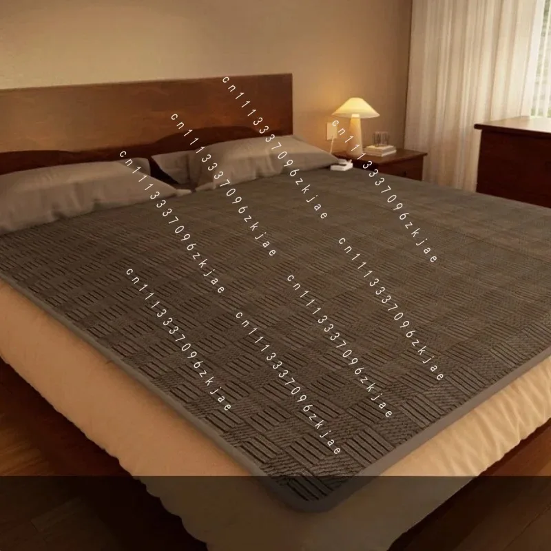 Nordic Dual Zone Electric Blanket 150cm/180cm/200cm Knitted Sofa Bed Cover Bedspreads Home for Hotel Bed Sheets Thin Blanket BB