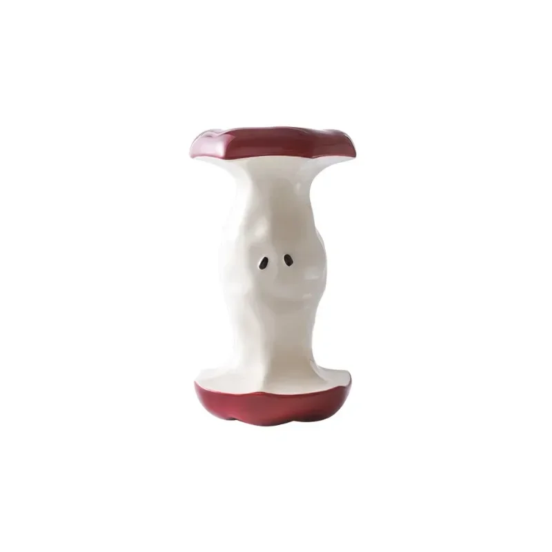 Christmas apple ceramic vase