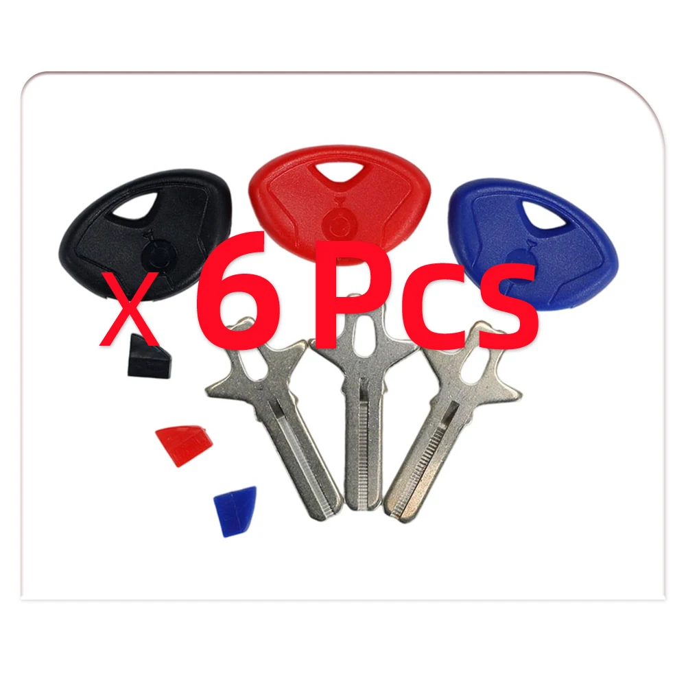 6Pcs New Blank Key Motorcycle Replace Uncut Keys For F650GS F800GS S1000RR F650 F800 R1200 R1150 R ST RT GT K1200R K1300GT