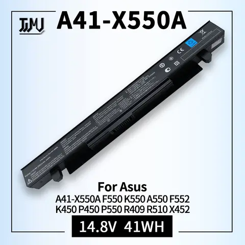 High Performance Laptop Battery for Asus X550 A41-X550 A41-X550A F550 K550 A550 F552 K450 P450 P550 R409 R510 X452 2950mAh 44Wh