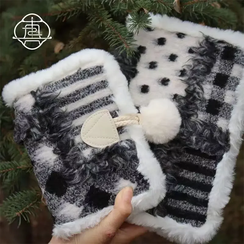 【Christmas Snow】Original Handmade A5 A6 Notebook Covers Protector Book Sleeve Crafted Fabric Products Diary Cover,in Stock