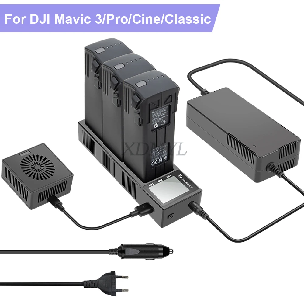 

Multifunction Charger Discharger Parallel Charging Hub For DJI Mavic 3/Pro/Classic/Cine Battery Charger Manager Accessories