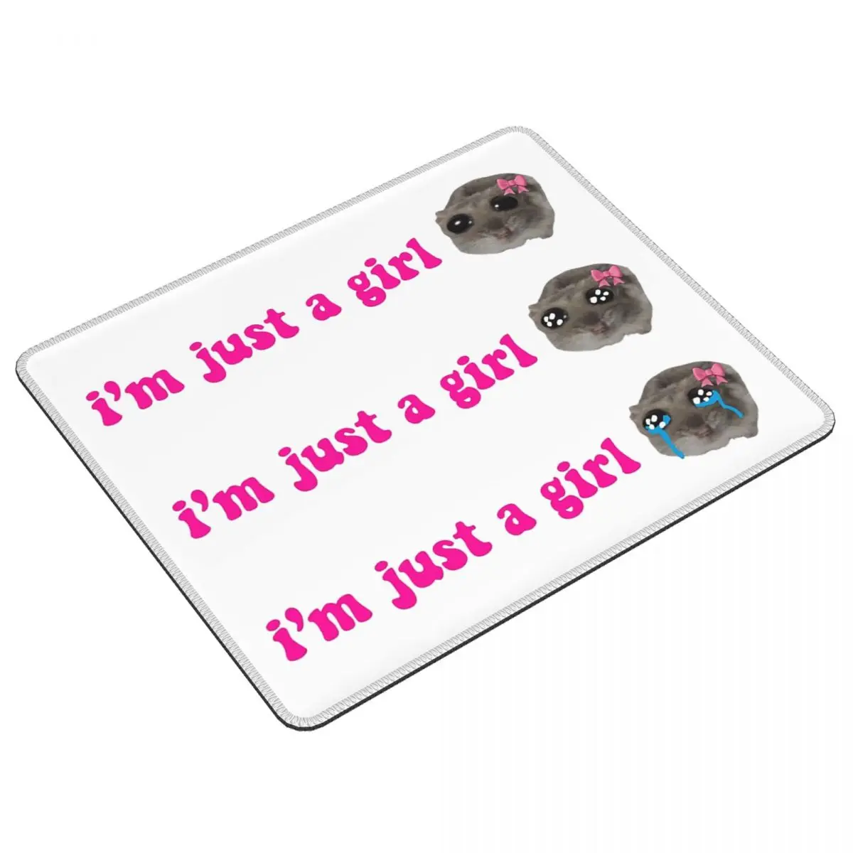 

Sad Hamster Meme 1 Mouse Pad Computer Keyboard Mouse Mat Gamer Laptop Desk Mat Office Table Mats