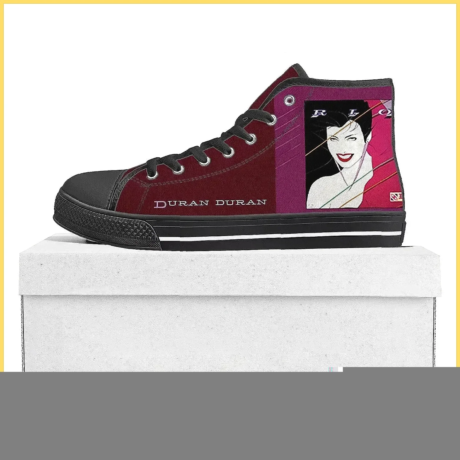 Duran Duran Custom High Top Canvas Sneakers, Fashion Unisex Couple Shoes for Men Women
