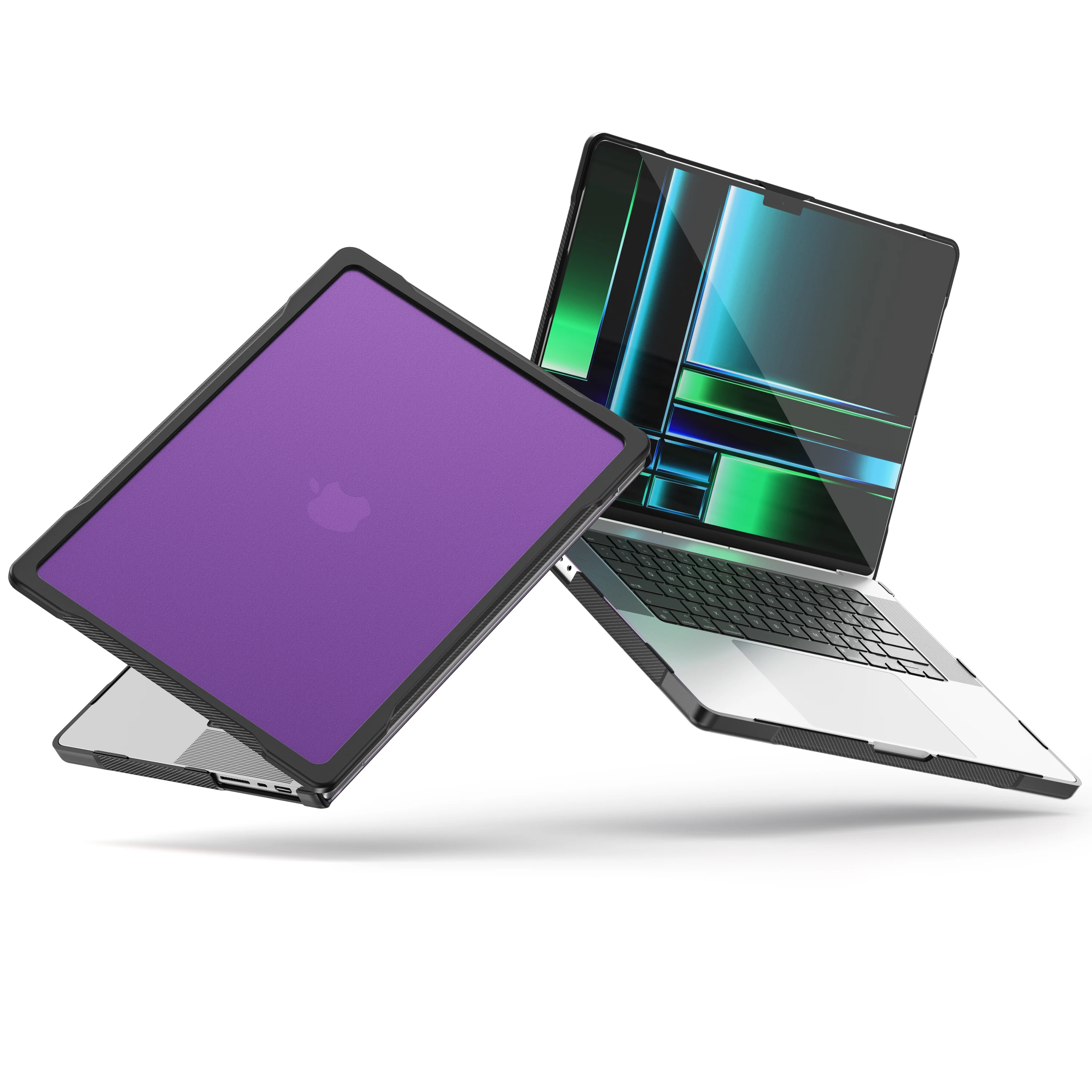 PC+TPU Laptop Case for MacBook Pro 14 2021 2023 2024 2025 2026 A2442 A2779 A2918 A2992 A3112 A3185 A3401 A3434 A3426 A3427 Cover