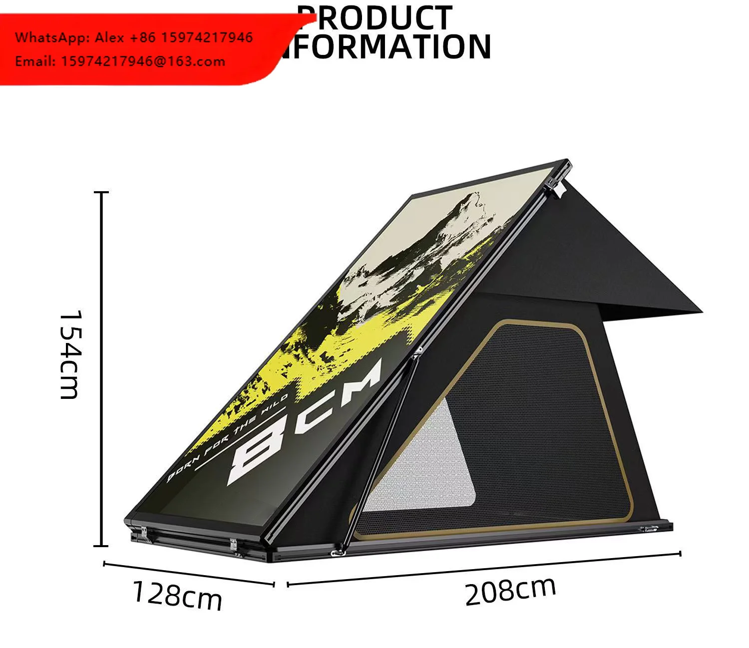 Durable 8cm Ultra-Thin Oxford Waterproof Rooftop Tent With Customizable Logo Four-Season Hard Shell Roof Tent For Agents