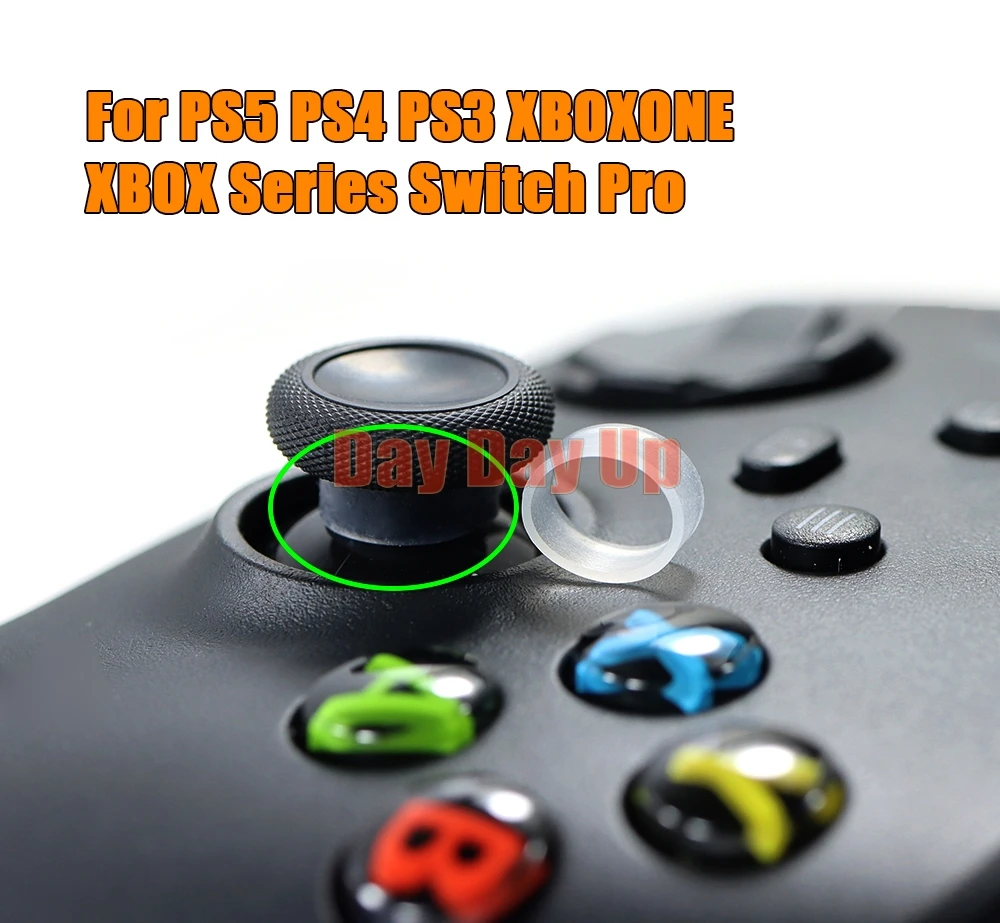 6 قطعة ل PS4 PS3 XBOXONE XBOX سلسلة التبديل برو عصا التحكم المرنة الحرس حلقة غطاء حامي غير مرئية لوحدة تحكم PS5