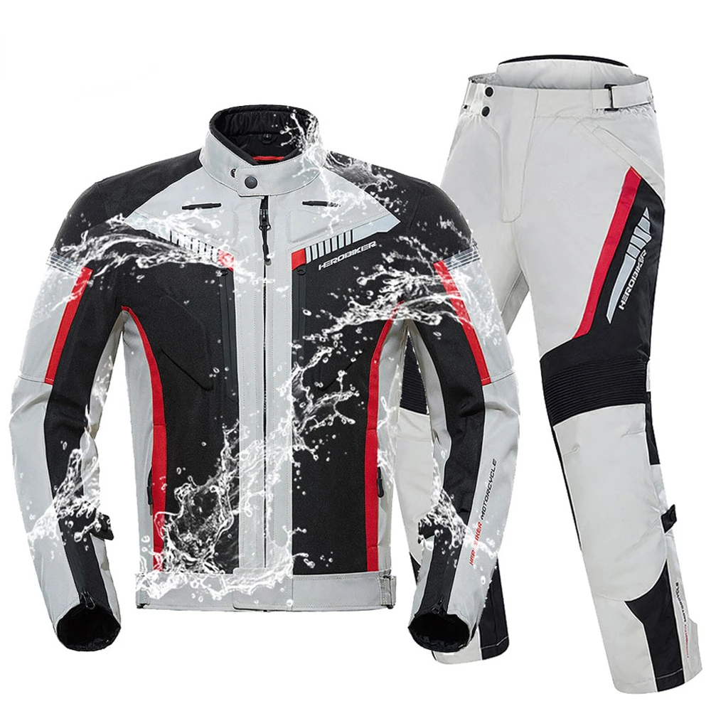 

Best Selling Waterproof Motorcycle Jacket Man Racing Suit Wearable Motorcycle Jacket Motorcycle Pants Moto with EVA Protection