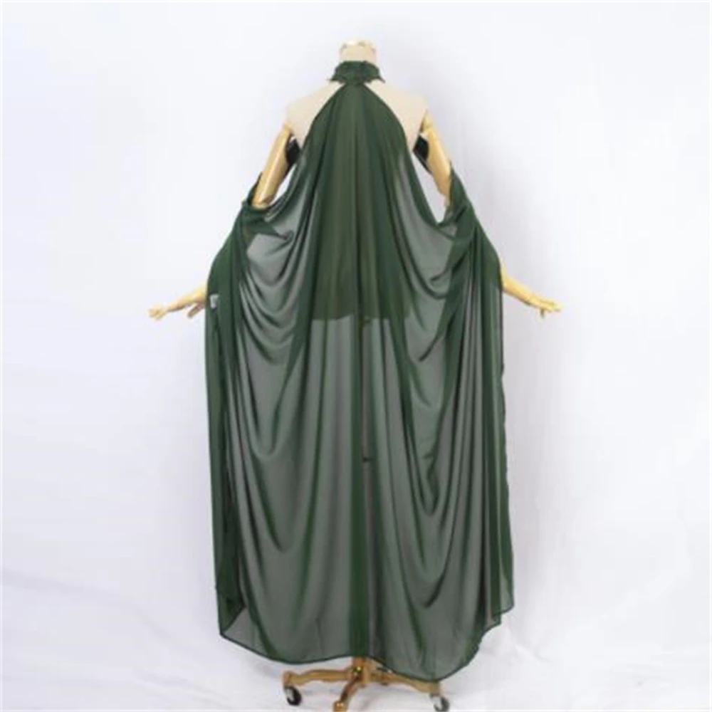 2024 New Lady's Mesh Cape Fairy Elf Wedding Dress Elven Queen Princess Collared Cloak Medieval Cosplay Costume