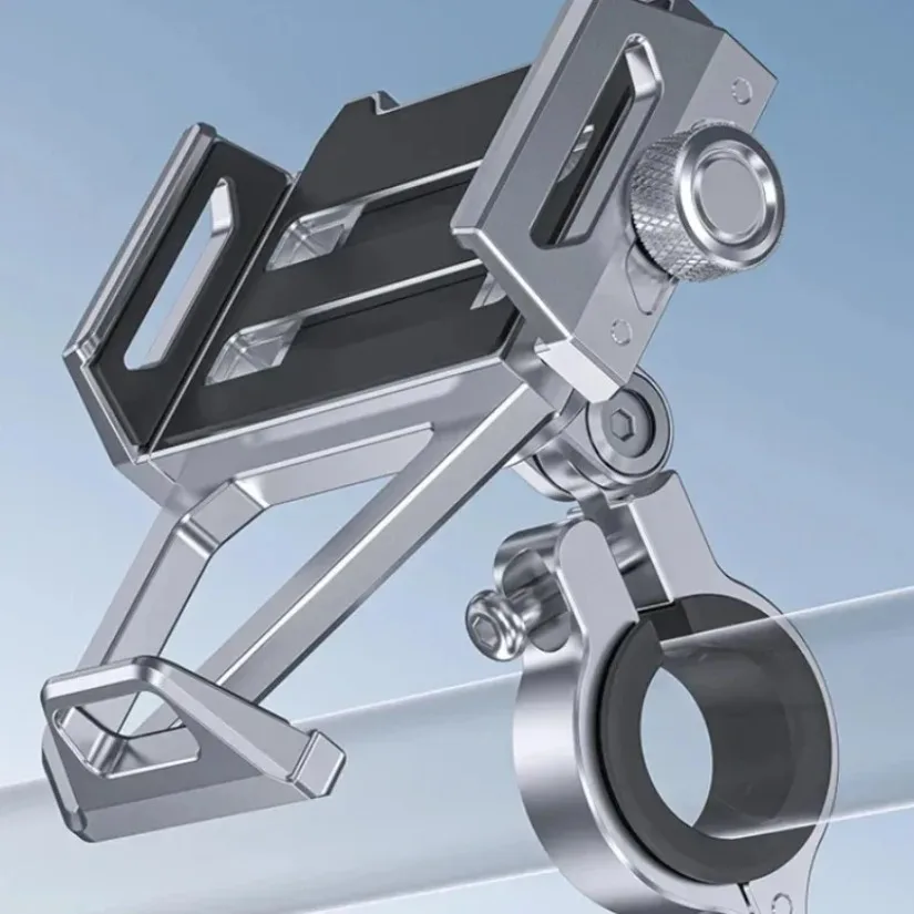 

Металлический держатель для телефона на руль, крепление для велосипеда, нескользящая поддержка для горного велосипеда, держатель из алюминиевого сплава для iPhone 16/X, подставка