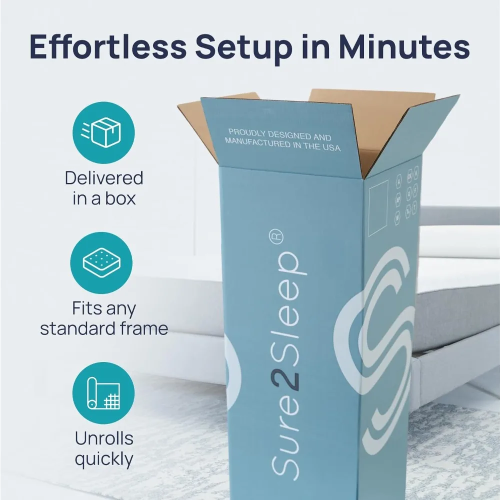 مرتبة مونتيري توين XL مقاس 10 بوصة متوسطة الثابتة. خالية من الألياف الزجاجية. صنع في الولايات المتحدة الأمريكية. تنفس #6