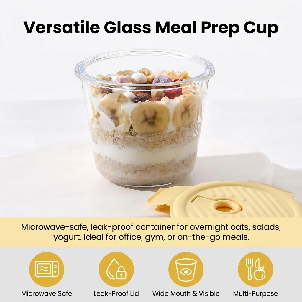 Auslaufsicherer Haferbrei-Bech – Meal Prep Healthy Breakfast Bewertung und Preis