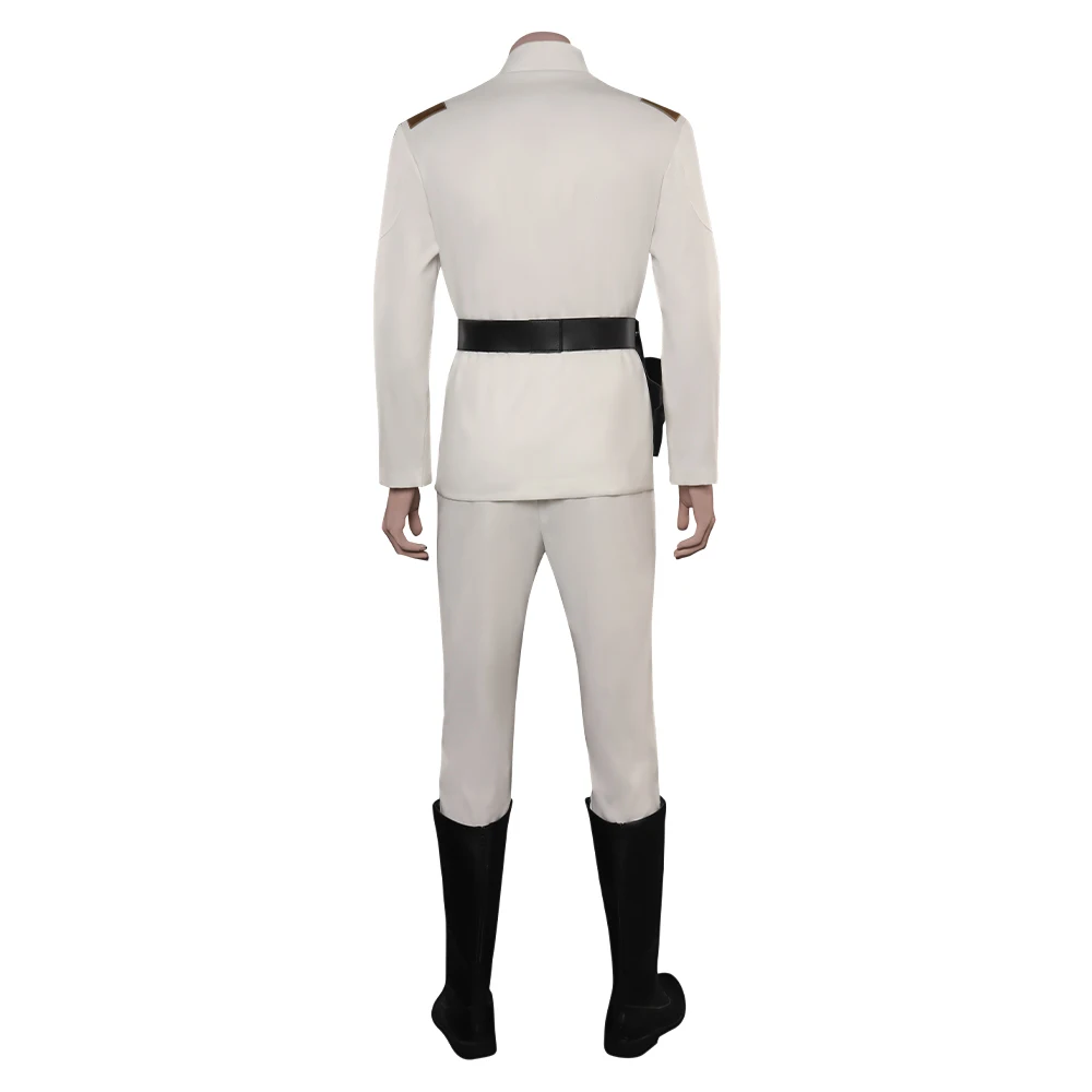 Maschio Thrawn Cosplay Costume cappotto pantaloni uniforme Battle Space Movie Grand Cos Admiral outfit Halloween Party Roleplay Suit