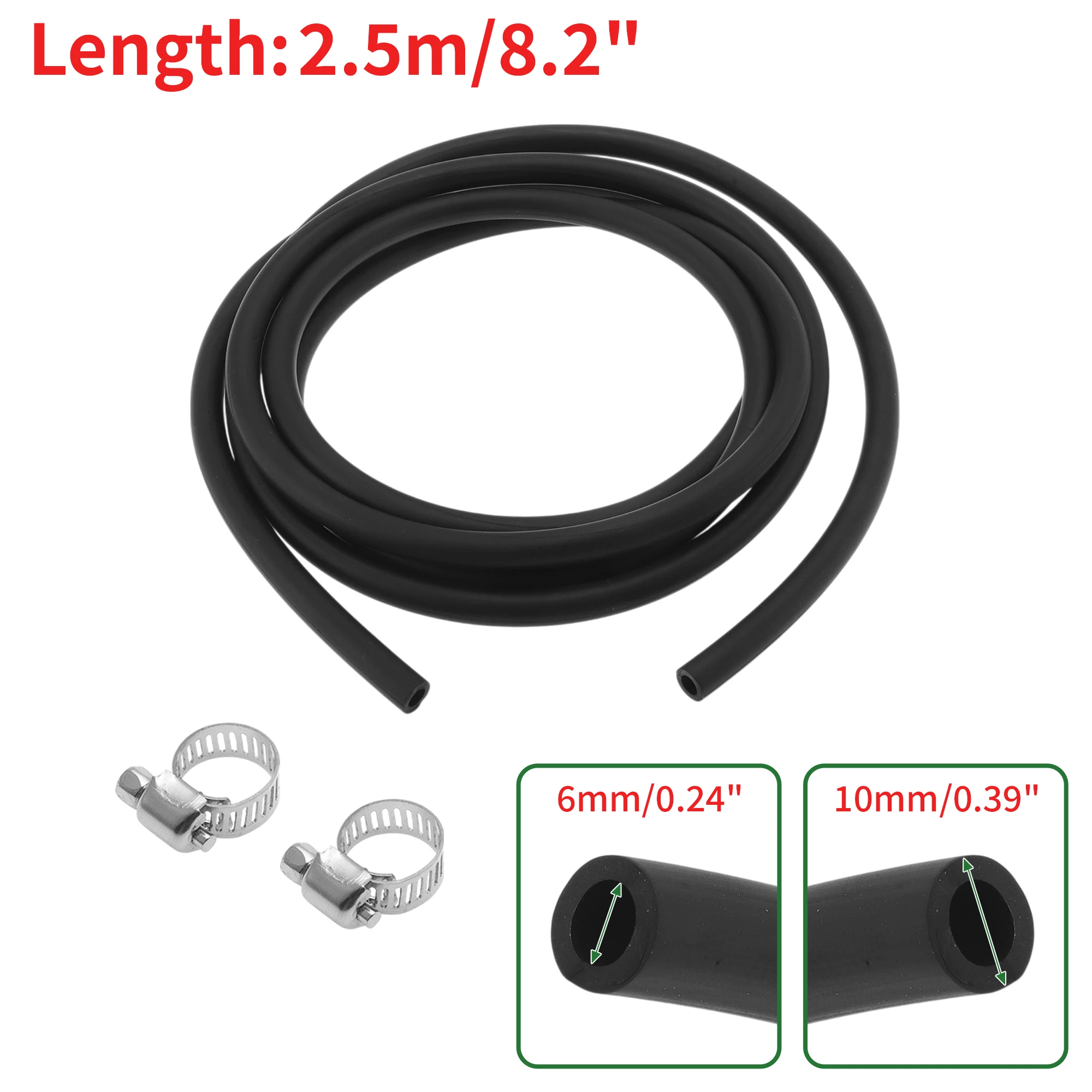 

UXCELL Шланги для смазочного масла 6x10 мм, 2,5 м, водяной шланг, трубка