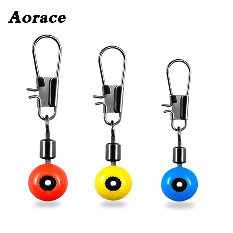 20 pcs Fishing Line to Hook Swivels Shank Clip Connector Interlock Snap Sea Space Bean Lure fishing Accessories