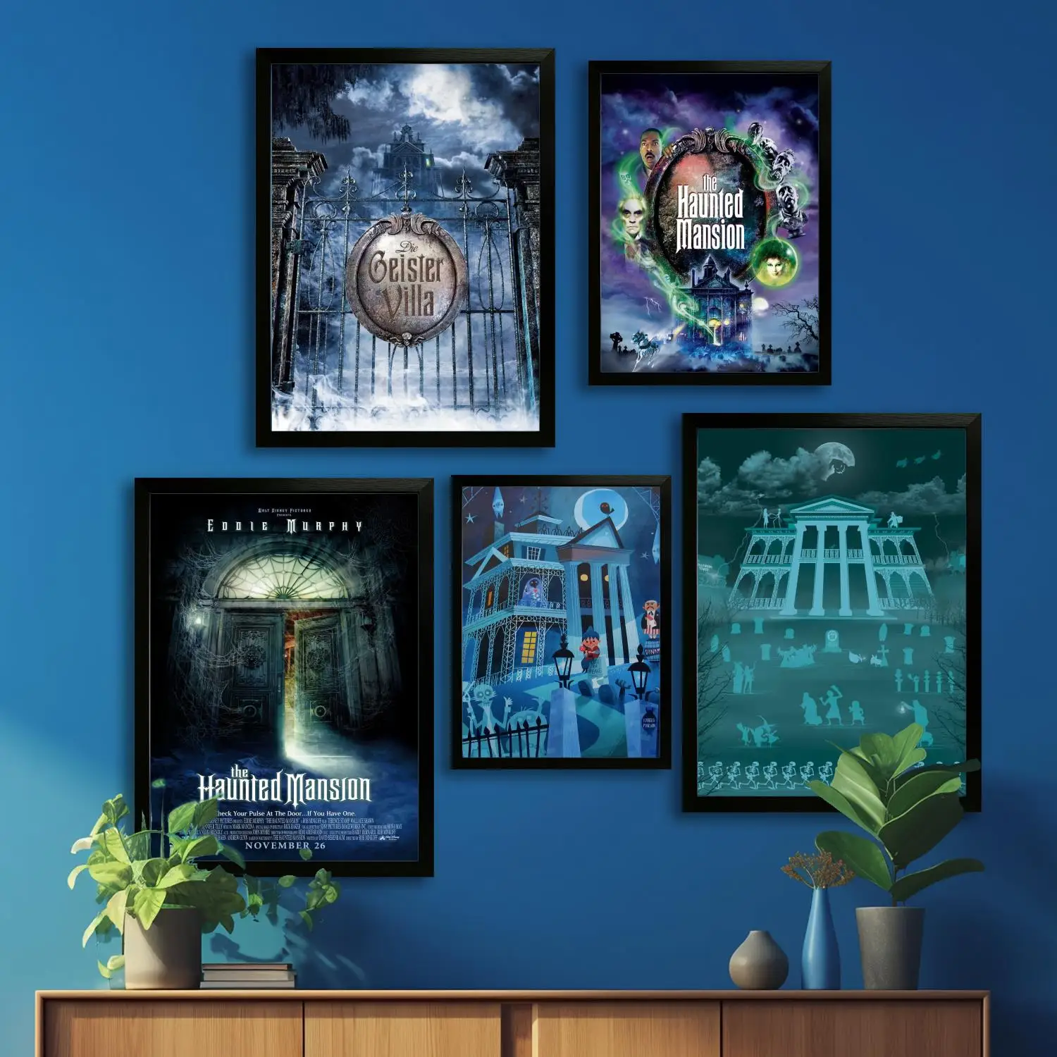 Haunted Mansion - 1969 - Promotional Advertising Canvas Art Poster Modern Family Bedroom Decor, Posters,Decorative painting