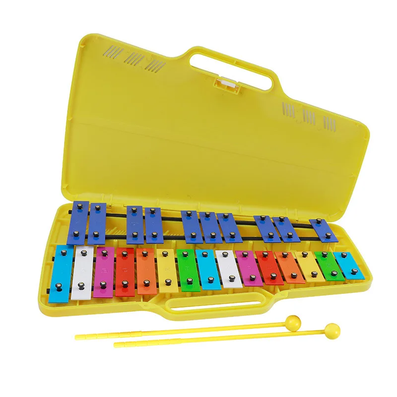 

25 Keys Xylophone Glockenspiel Metallophone Classic Baby Xylophone Professional Supplier 25 Tone Metal Xylophone