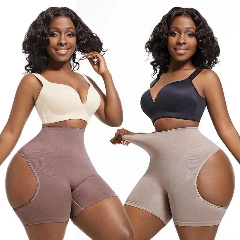 Sexy Nylon Control Panties Body Shaper Women Underwear Show Buttocks High Waist Butt Lifter Plus Size Tummy Slim