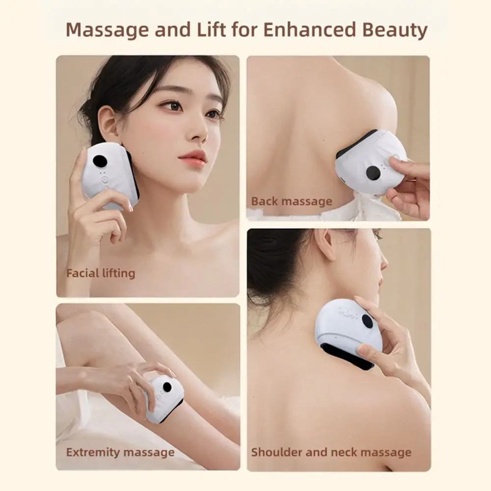 

Электрический массажер Guasha для ухода за кожей, антивозрастной электрический массажер для укрепления кожи, многофункциональный чистый массажер для красоты лица