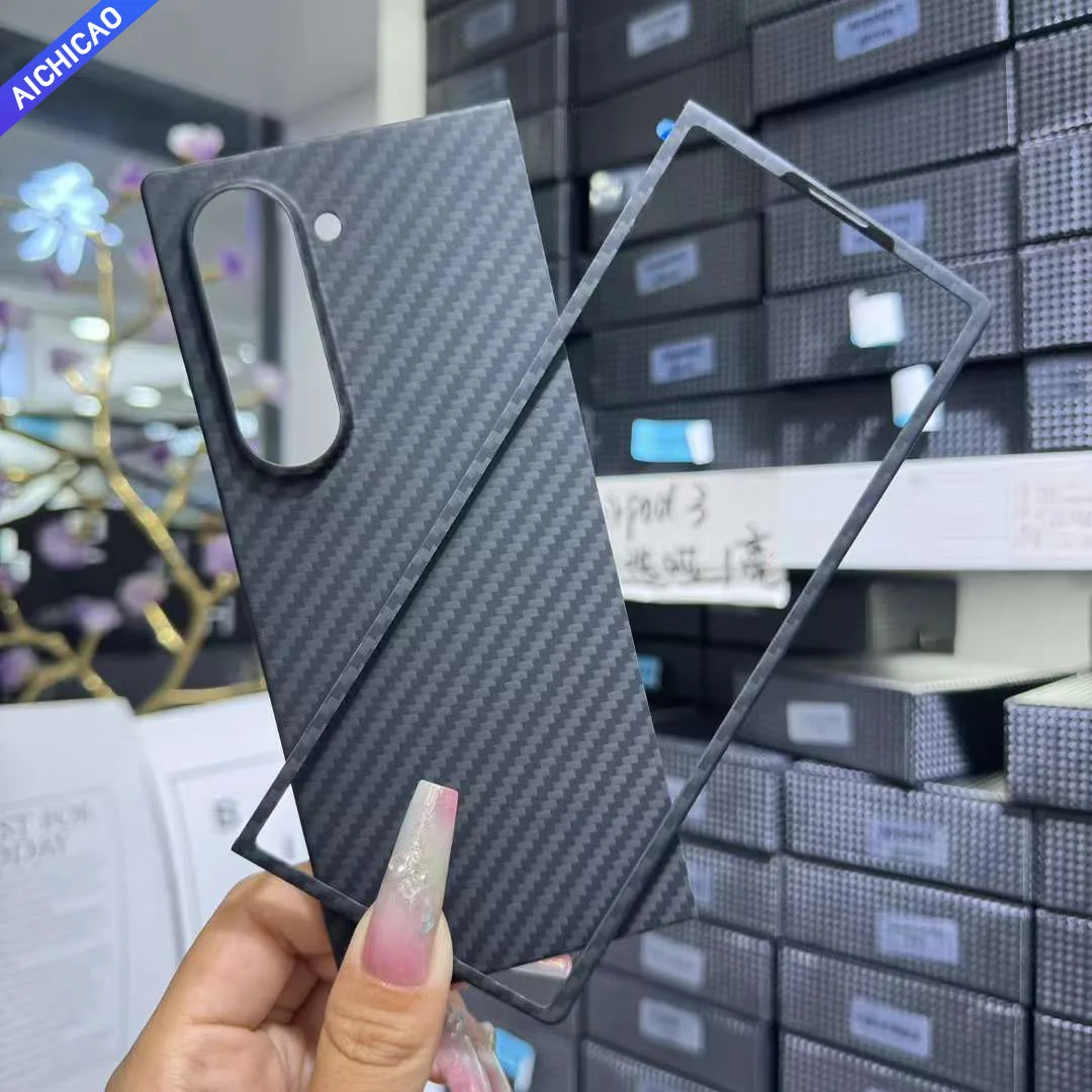 ACC- Real Carbon Fiber Phone Case for Samsung Galaxy Z Fold 6, Aramid Fiber, Ultra-thin, Anti-drop, Z Fold 6