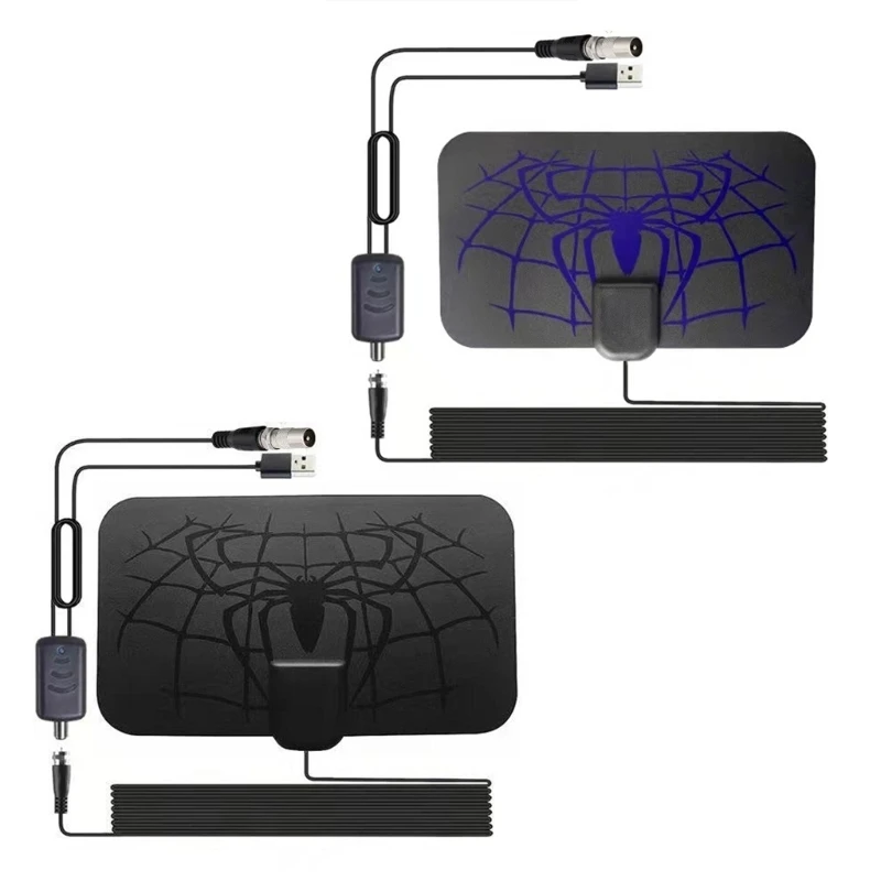 Digital HDTV Antenna FullHDChannels Antenna Spider-Texture Pattern Dropship