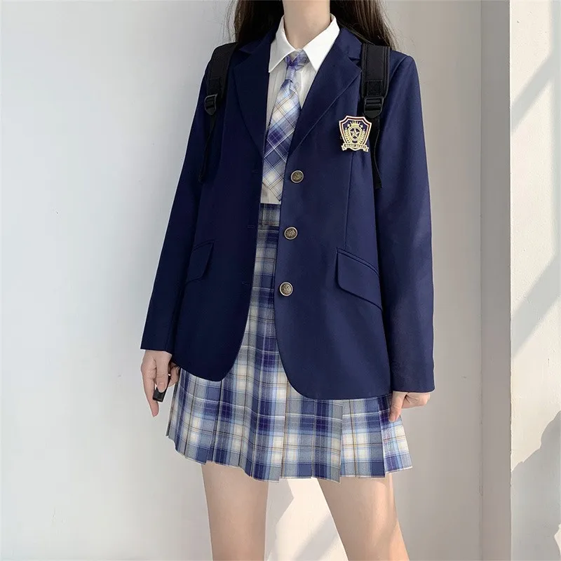 Lolita JK Uniform Coat Japan Preppy Style Women Coat Cute Kawaii High School Class Girl Student Uniform Blazers Clothes Autumn