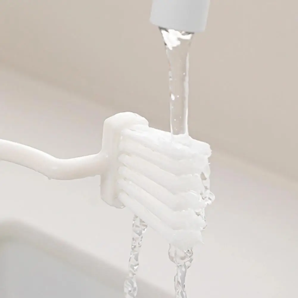 

Lightweight Toilet Brush Toilet Brush with Extended Bristles S-shaped Head Scrubber Wall-mounted Long Handle Cleaner for Stain