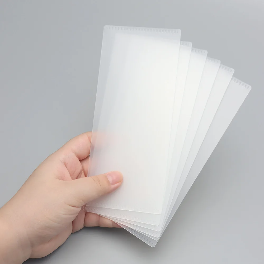 Money Protection Storage Bag Without Holes Budget Notebook Replacement Waterproof PVC Leaf Document Filing Bag