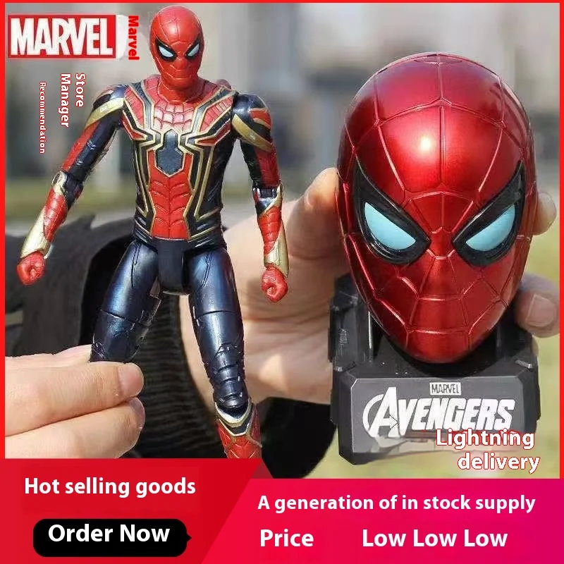 Handmade Toys Desktop Ornaments Avengers Toy Sets Figurines Iron Spider Man Thanos Figurines Moives Tv Holiday Gifts