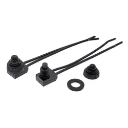 2Pcs KP107S IP67 Waterproof Push Button On-Off Switch NC NO Auto-Lock ZE-107S Self-Locking Switchs Press Type