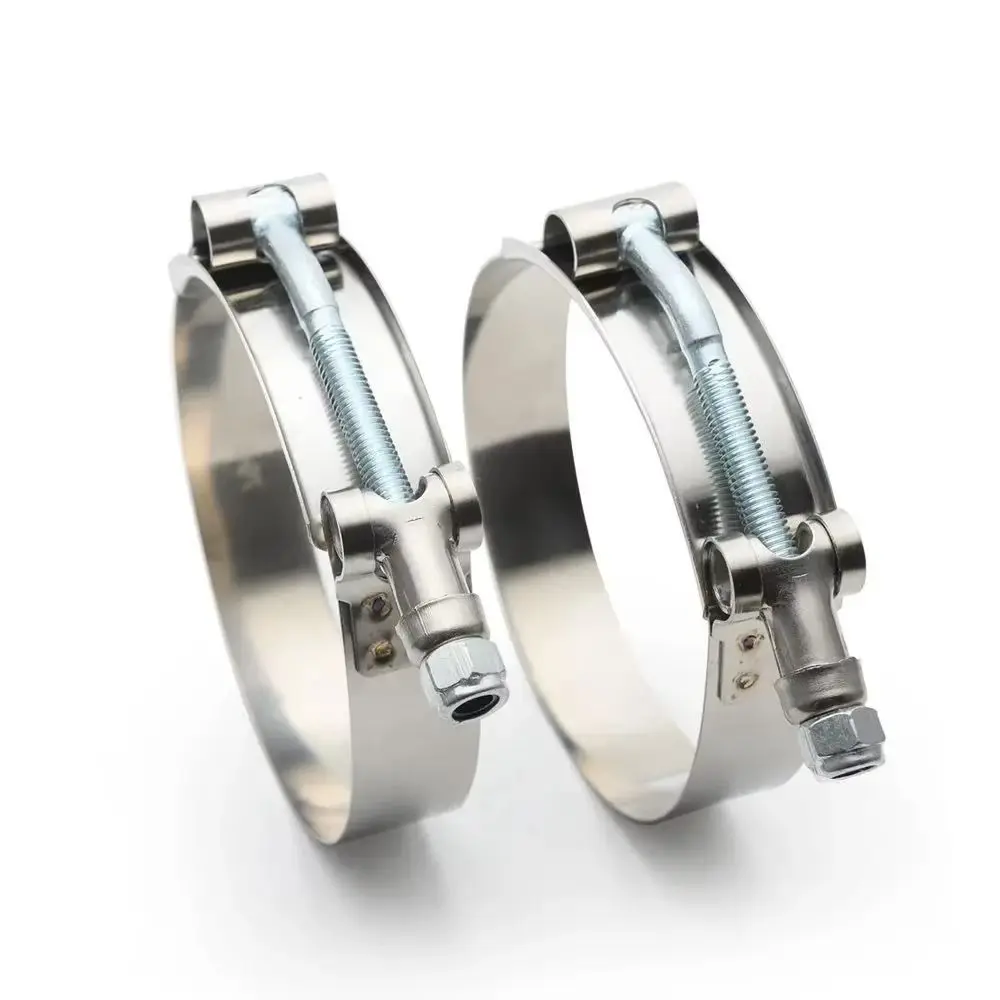 Collier de serrage en T fiable en acier inoxydable 42mm-109mm, colliers de serrage universels pour tuyaux, colliers d'admission