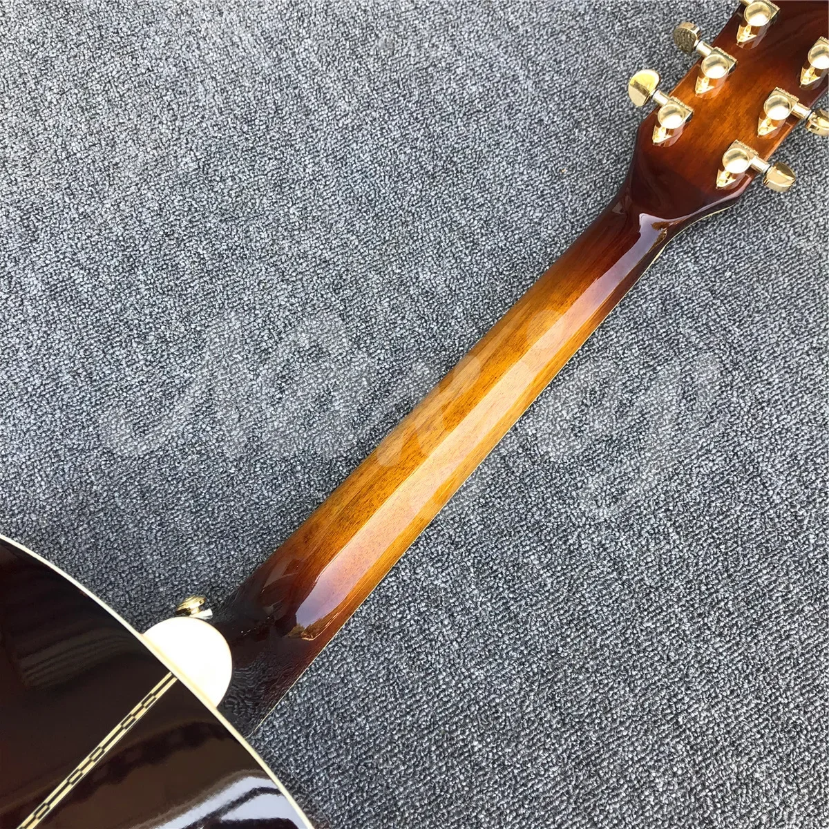 2025 غروب الشمس 43 "الصلبة شجرة التنوب الصوتية الغيتار مخصص خشب القيقب جامبو الجسم الغيتار