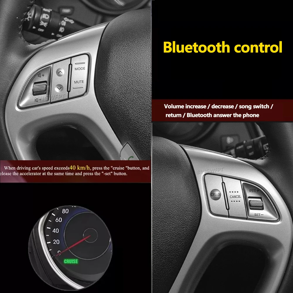 For Hyundai Tucson IX35 Multifunctional Steering Wheel Button Left Remote Control Switch Assembly Right Remote Control Switch