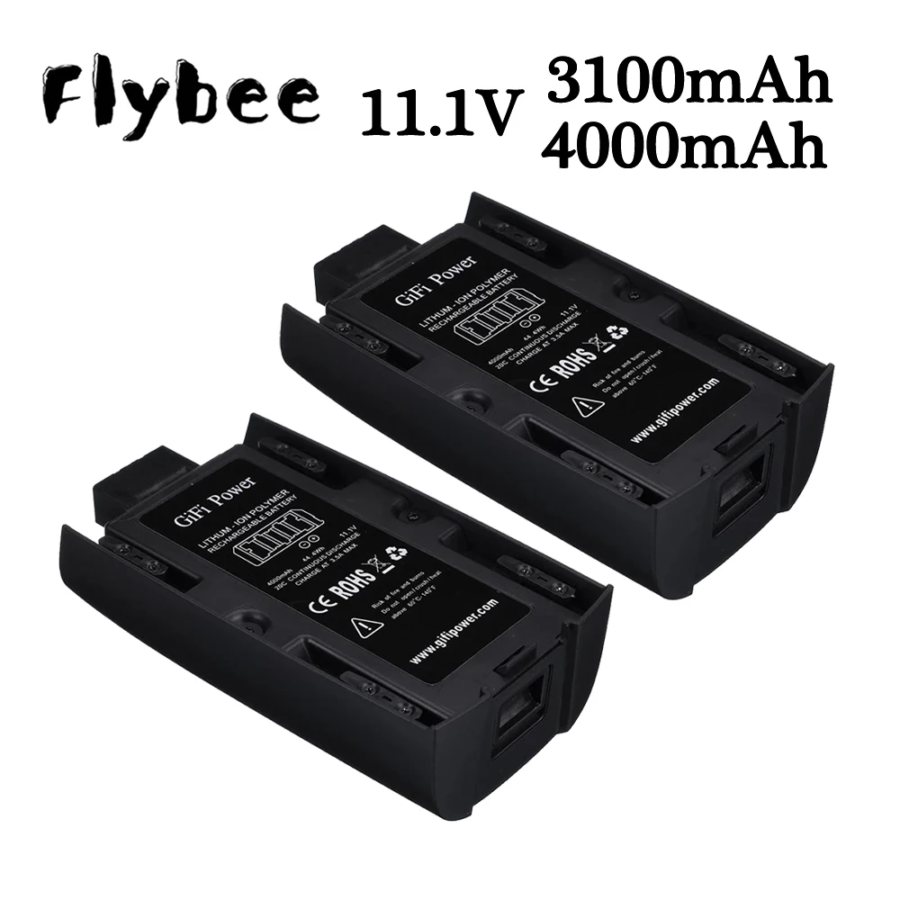 Upgrade Capacity Drone Battery For Parrot Bebop 2 RC Quadcopter Spare Parts 11.1V 3100mah / 4000mah Lipo Rechargeable Battery