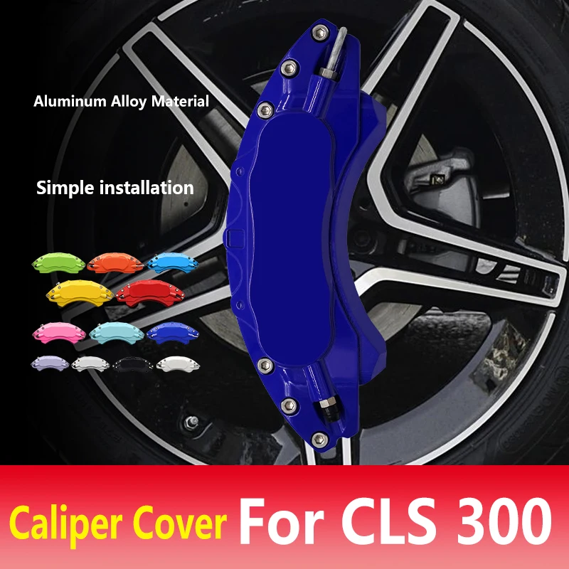 

For Mercedes CLS 300 CLS300 Car Brake Caliper Cover Aluminum Alloy Metal Front Rear Wheel Decoration Kit