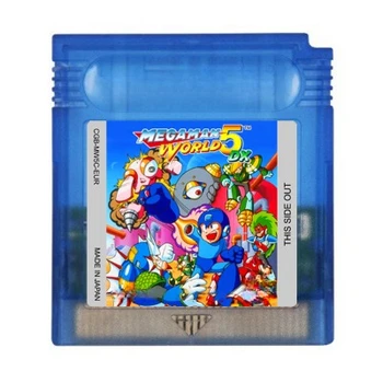 Cartucho de juego GBC Mega Man World 5 DX, tarjeta de consola de videojuegos de 16 bits, versión EUR para GBC/GBA