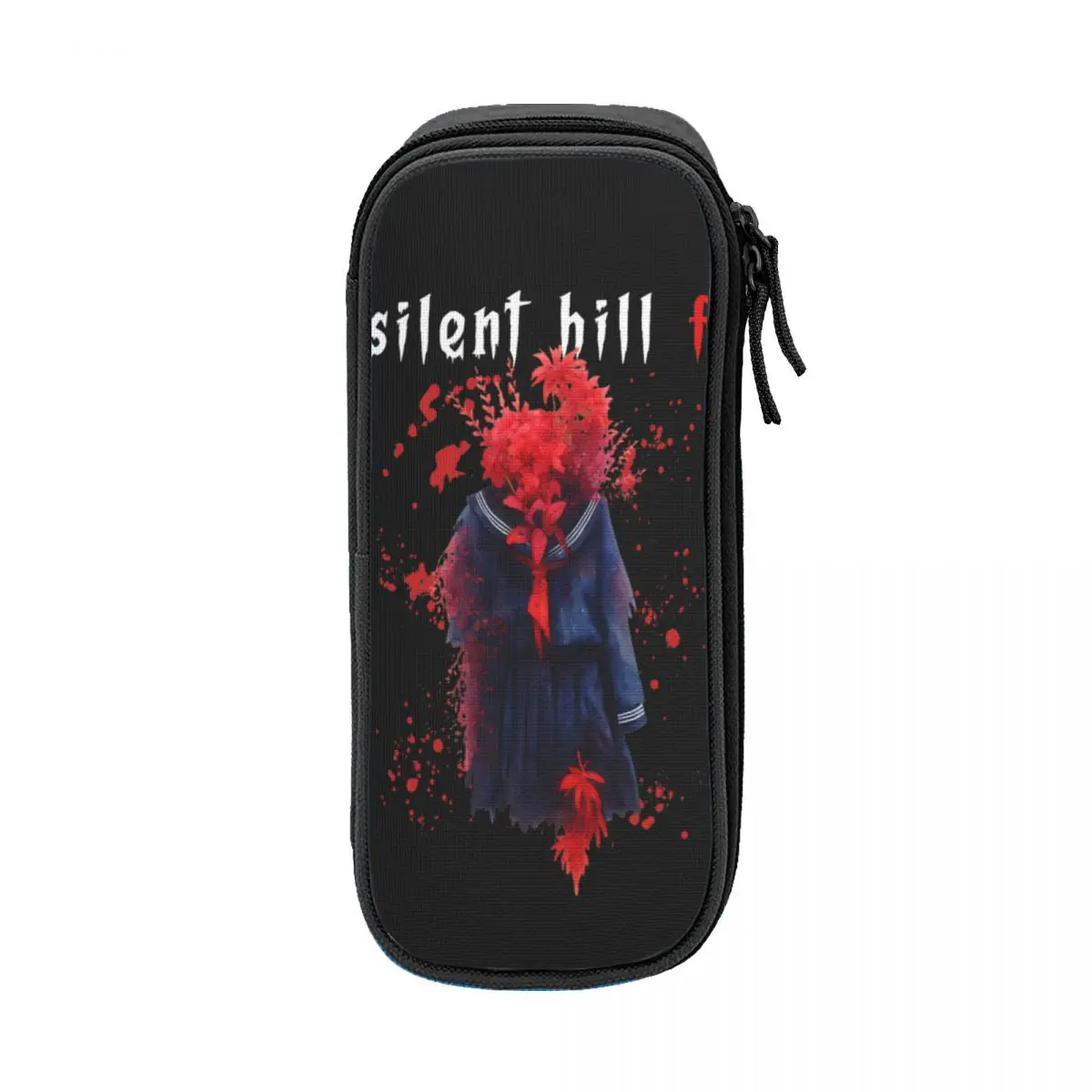 

Милые ужасы Silent Hill F, пеналы для видеоигр, пеналы для ручек, детская большая сумка для хранения, офисные канцелярские принадлежности на молнии